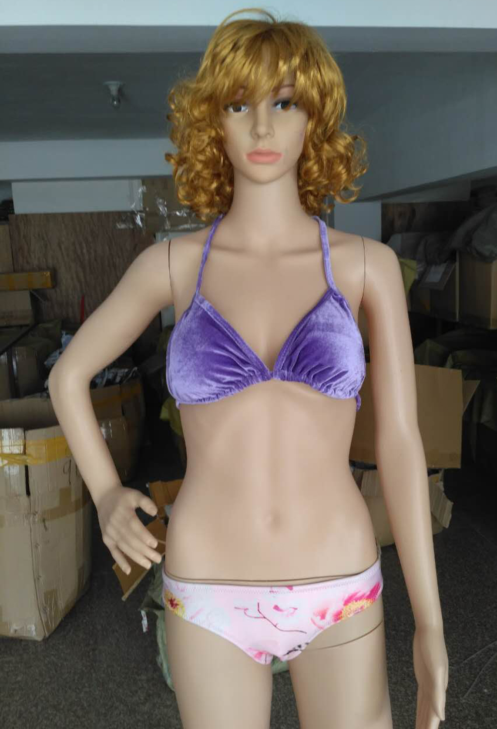 F4641-1 Purple sexy bikini set